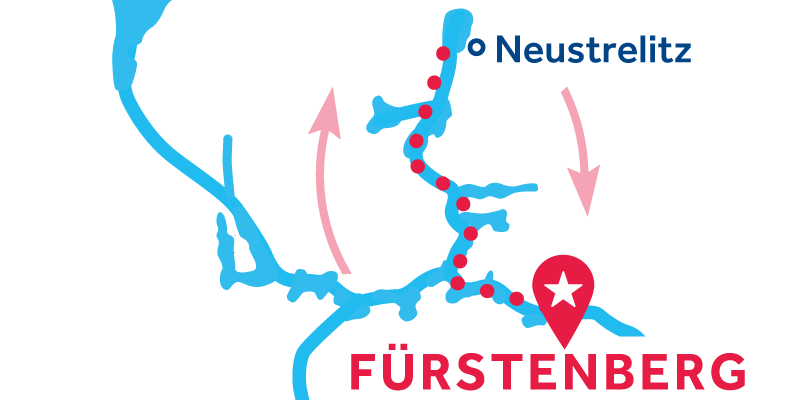 Fürstenberg ALLER-RETOUR via Neustrelitz 