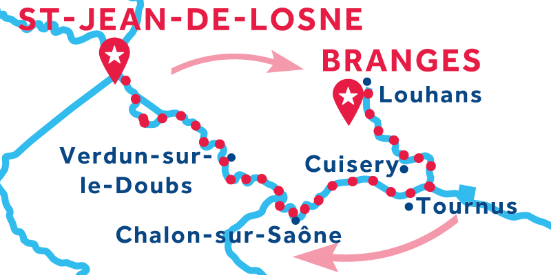 Saint-Jean-de-Losne RETURN via Louhans
