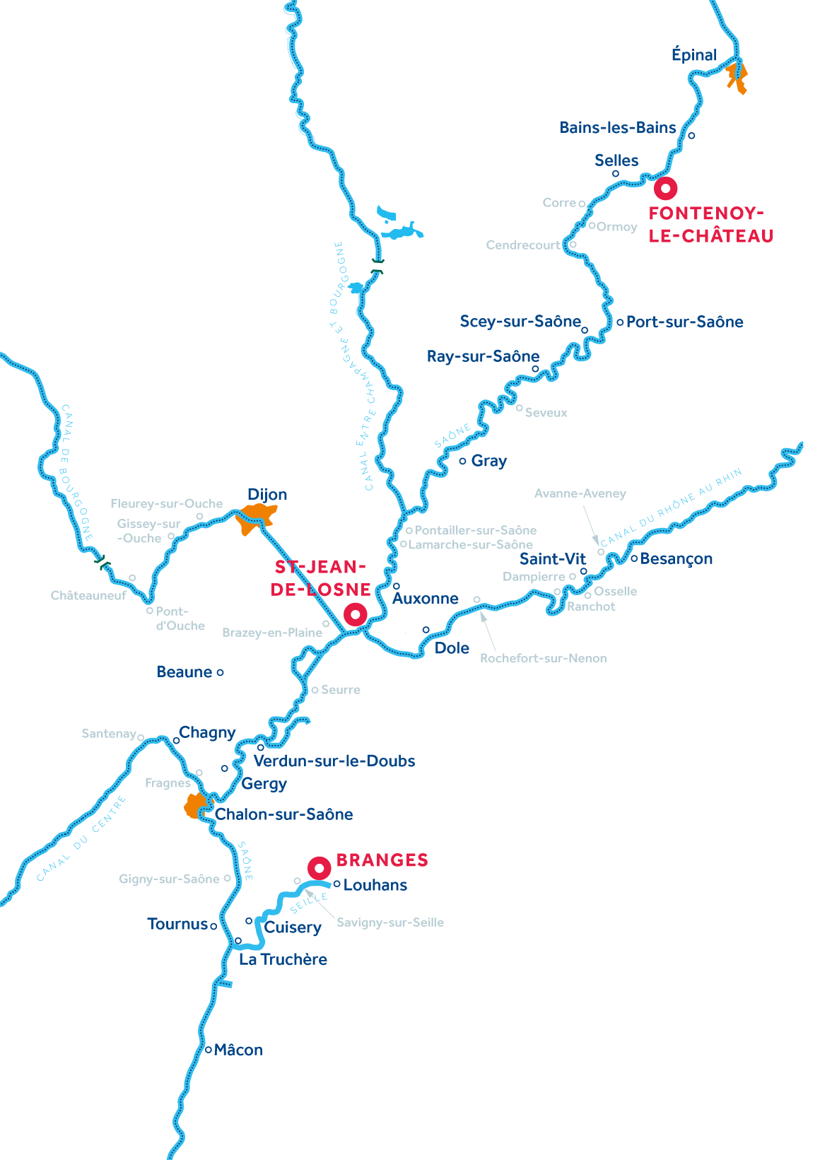 Carte: Bourgogne Franche-Comté