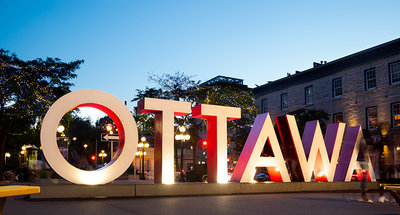 Signe emblématique d'Ottawa au coeur de la ville